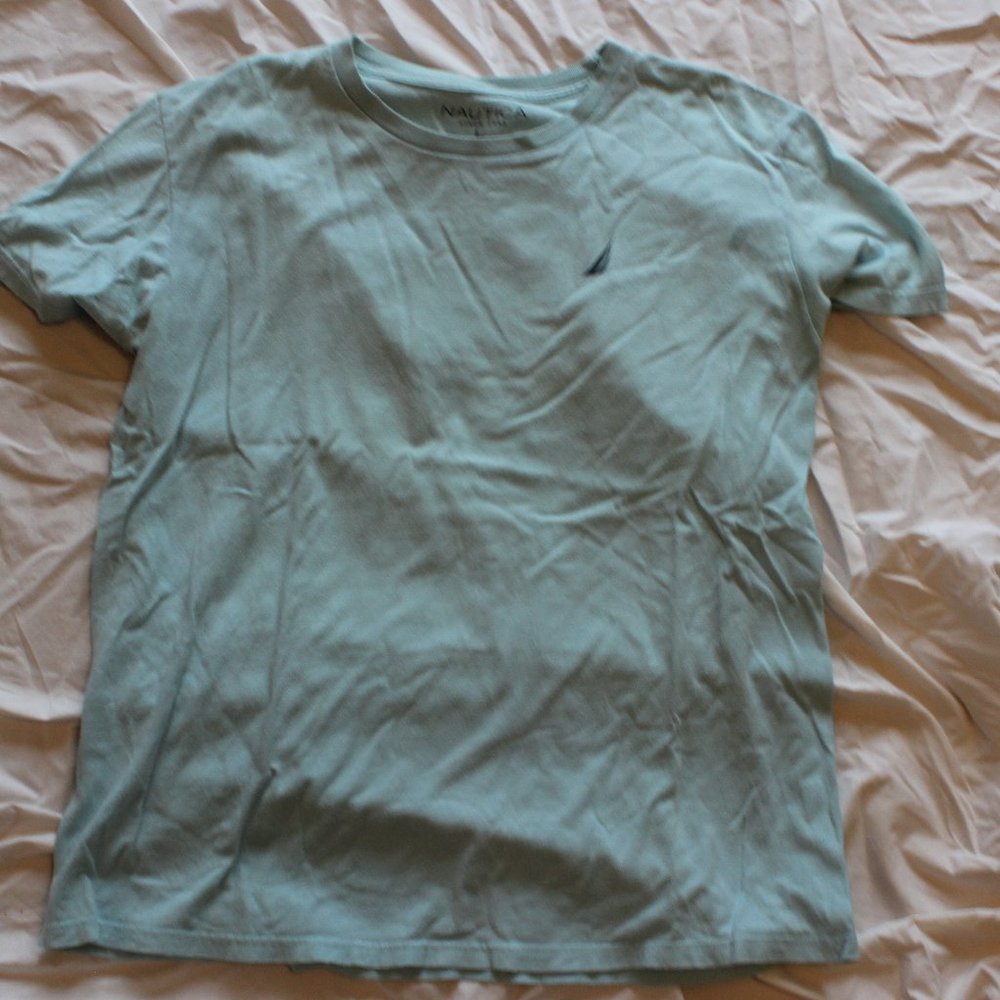 Nautica Marlin Teal Tee L